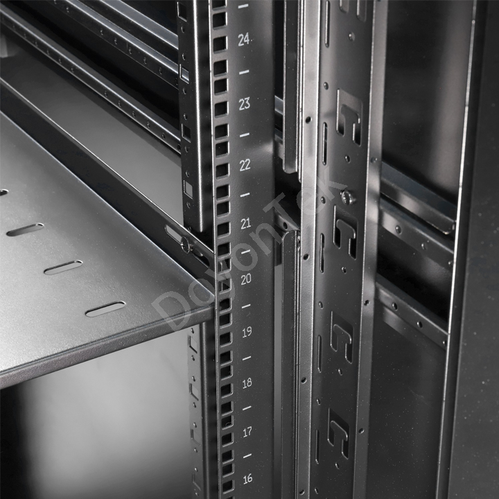 IEC60297 standard 42U server rack with customized color options by DoyonTek