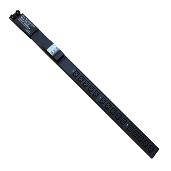 DoyonTek 160A 3-Phase PDU Front View with 15 C19 Outlets