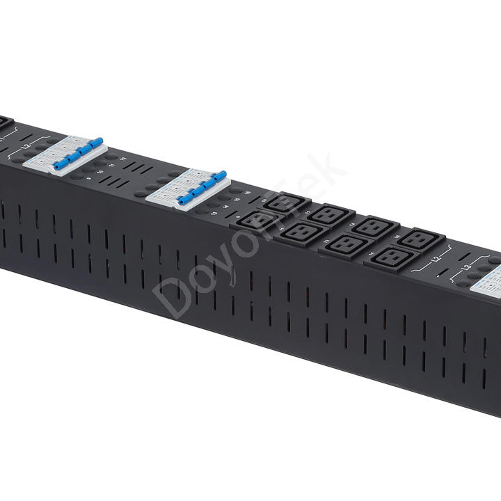 0U Vertical Mounting 160A 3-Phase PDU 380V-415V for Server Rack Management