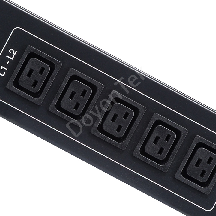 63A 3-Phase Smart PDU with LCD display for data center rack power monitoring